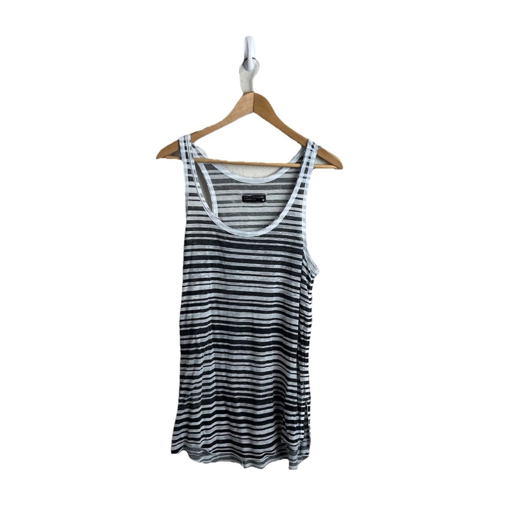 Rag & Bone Knit Racerback Striped Tank Top